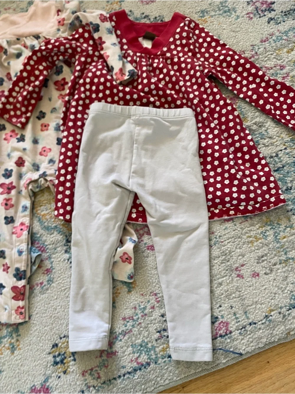 Tea Collection Bundle Girls Size 18-24 Months Dress Rompers Leggings Floral